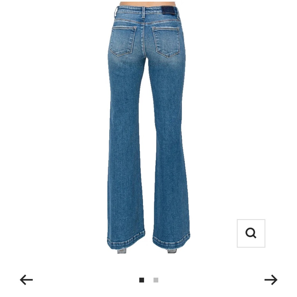 Classic Blue Wide Leg Jeans - Picture 2 of 2